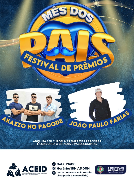 Show de Prêmios da ACEID promete animar Deodápolis com brindes e vales compras!
