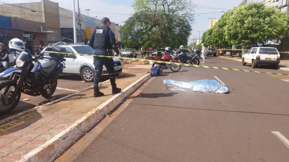 Idoso morreu no local; Foto: Ligado Na Notícia