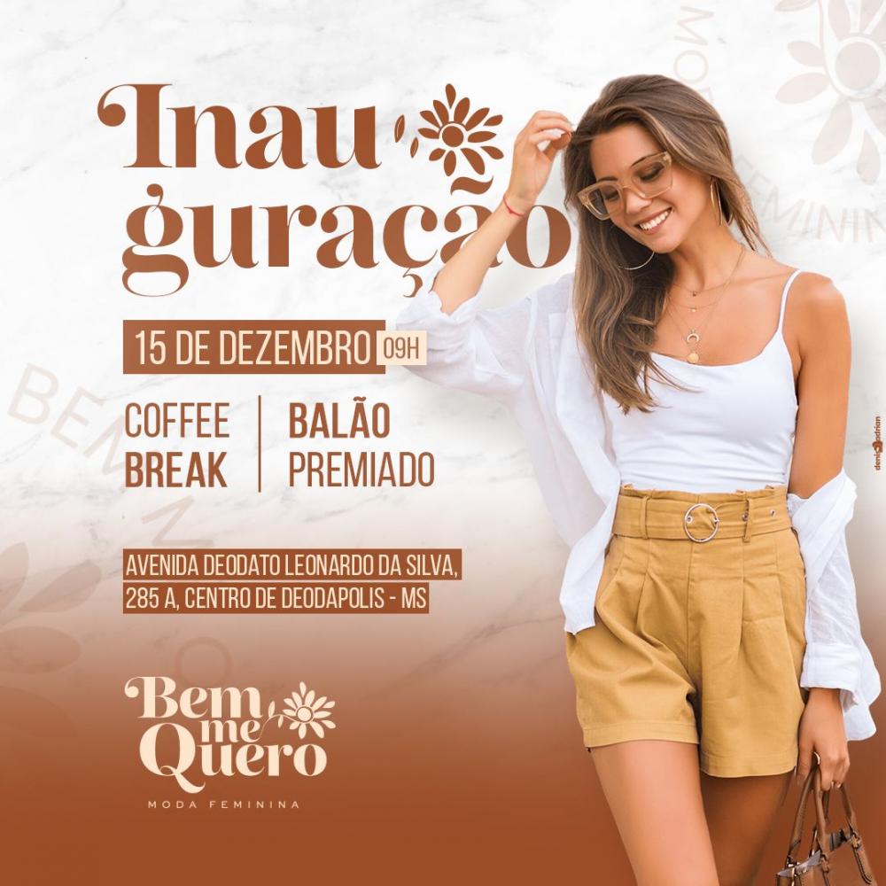 Elegância e bom gosto: Nesta sexta (15/12) inaugura em Deodápolis a loja Bem me quero, moda feminina