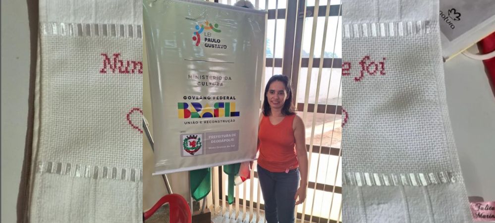 Mãos Talentosas: Talita Marins tece histórias com arte e dedicação no Bordado Manual em Deodápolis
