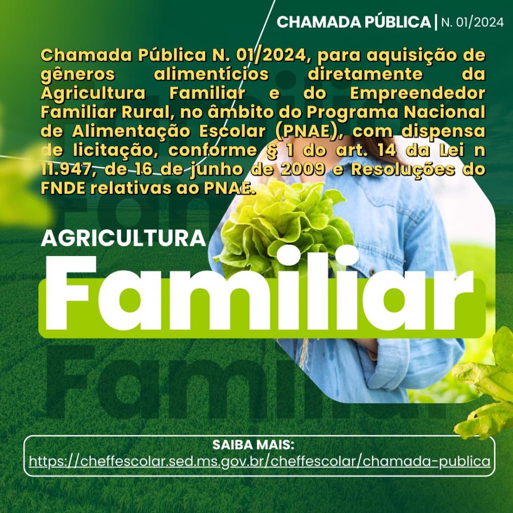 E.E. Scilas Médici divulga edital para aquisição de alimentos destinados à merenda escolar via PNAE