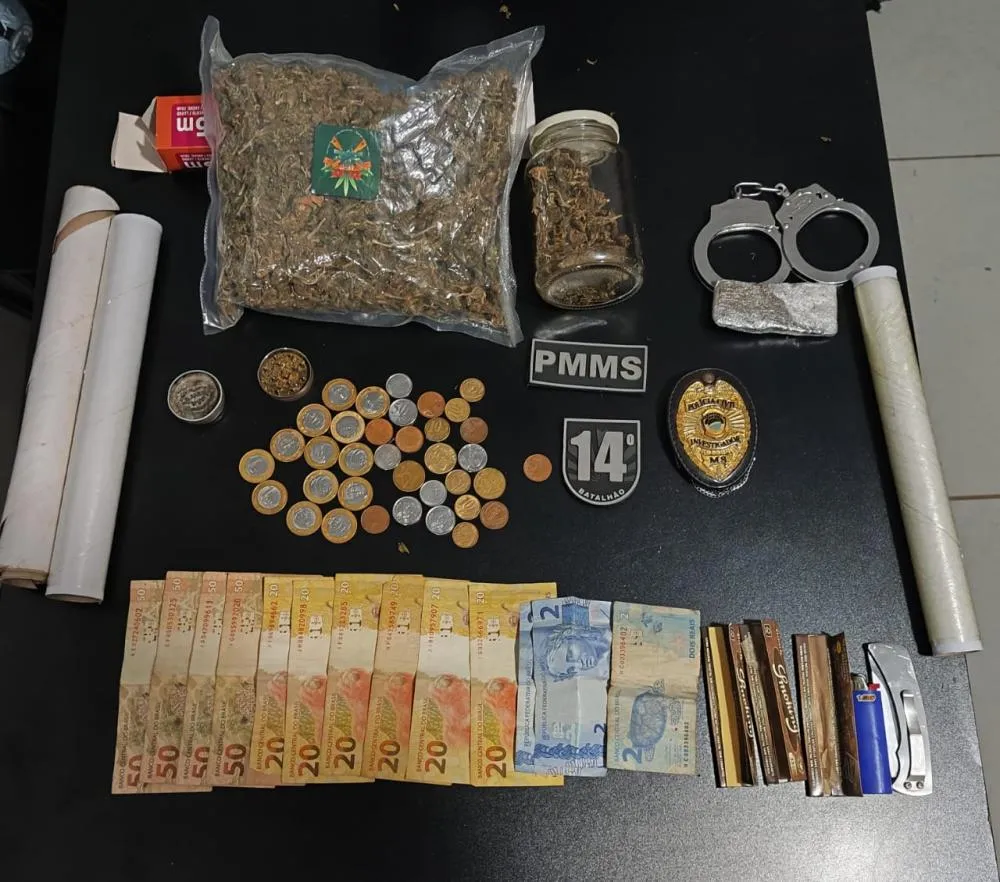 Ação conjunta entre Polícia Civil e Polícia Militar prende traficante de drogas em Deodápolis