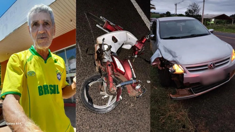 Pedreiro de 61 anos é vítima fatal em grave acidente na BR 376 envolvendo carro e moto