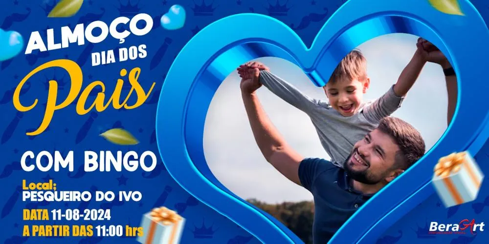 Almoço de comemoração do Dia dos Pais em Deodápolis será em 11 de agosto no Pesqueiro Recanto Feliz