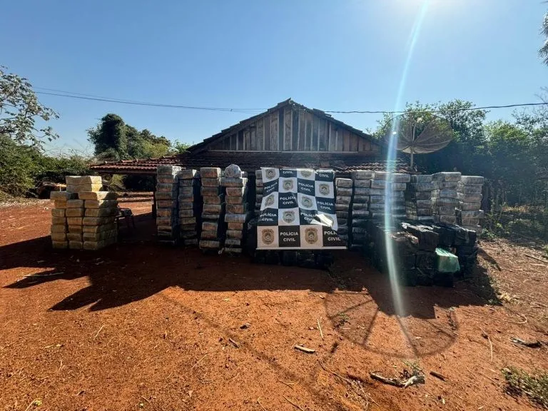 Polícia Civil prende homem com quase 7 toneladas de maconha em chácara