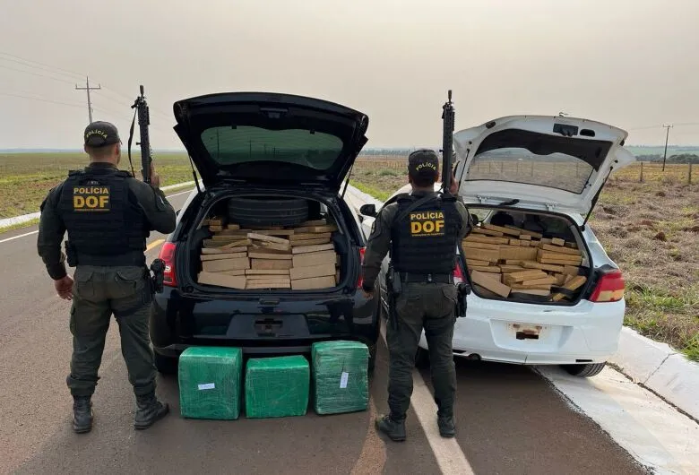 Carga milionária de maconha é apreendida após perseguição na MS-289