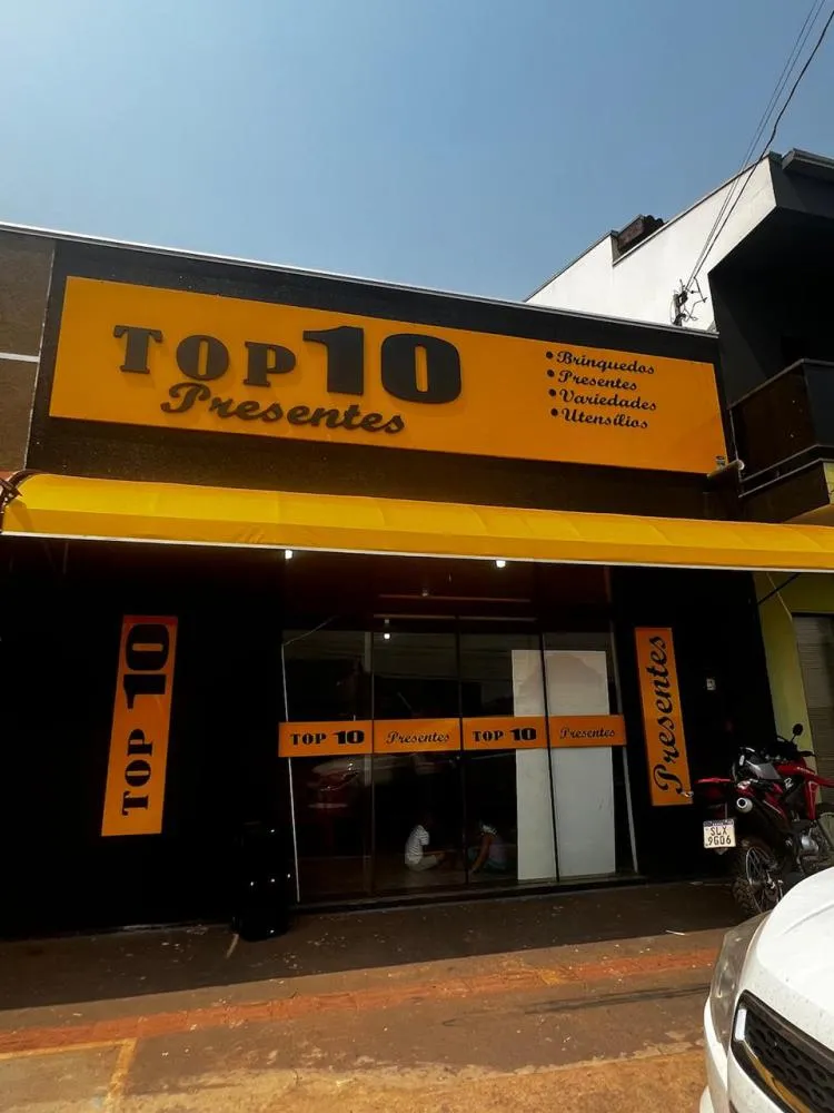 Inauguração da loja Top 10 Presentes ocorre neste sábado, dia 14, a partir das 8 horas da manhã
