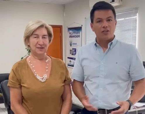 Prefeito eleito de Glória de Dourados busca unidades habitacionais em reunião com AGEAHB em Campo Grande