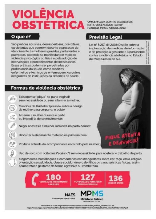 MPMS e NAES promovem conscientização sobre violência obstétrica em Mato Grosso do Sul