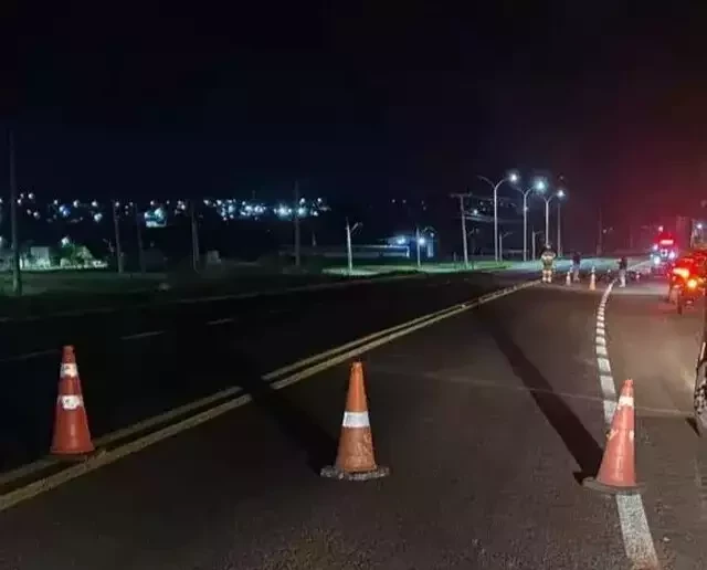 Trecho da rodovia onde o corpo foi encontrado; Foto: Folha do Conesul