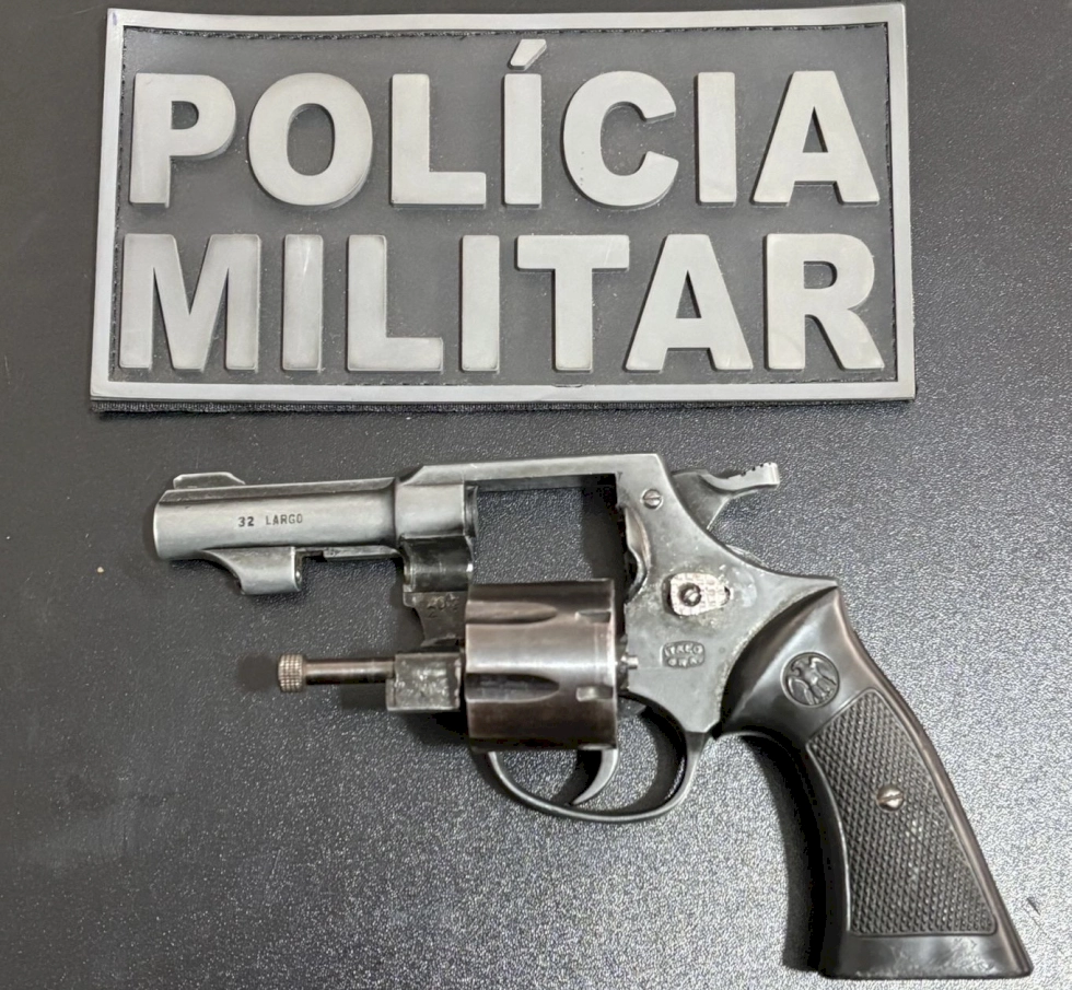 Arma apreendida pela PM de Deodápolis- Foto: Divulgação 