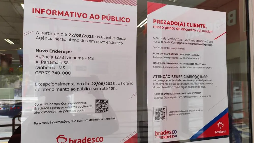 Limite diário em correspondentes do Bradesco dificulta acesso de idosos à aposentadoria em Deodápolis