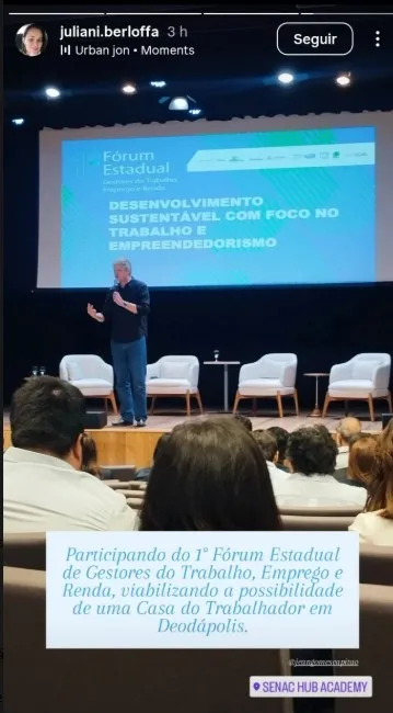 Secretária de Finanças de Deodápolis busca implantação da Casa do Trabalhador no 1º Fórum Estadual de Gestores