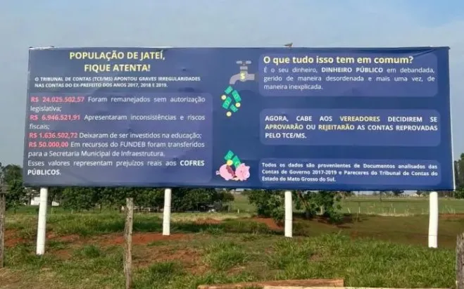 Câmara de Jateí decide hoje sobre contas reprovadas pelo TCE/MS do ex-prefeito Eraldo Leite que pode deixá-lo inelegível