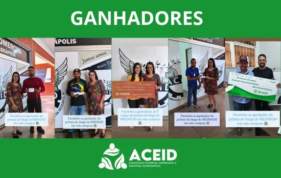 ACEID divulga ganhadores do 2º Almoço com Bingo realizado em Deodápolis