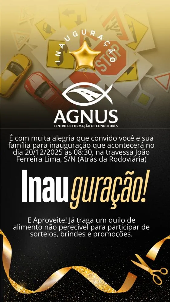 Centro de Formação de Condutores Agnus será inaugurado no dia 20 de dezembro em Deodápolis