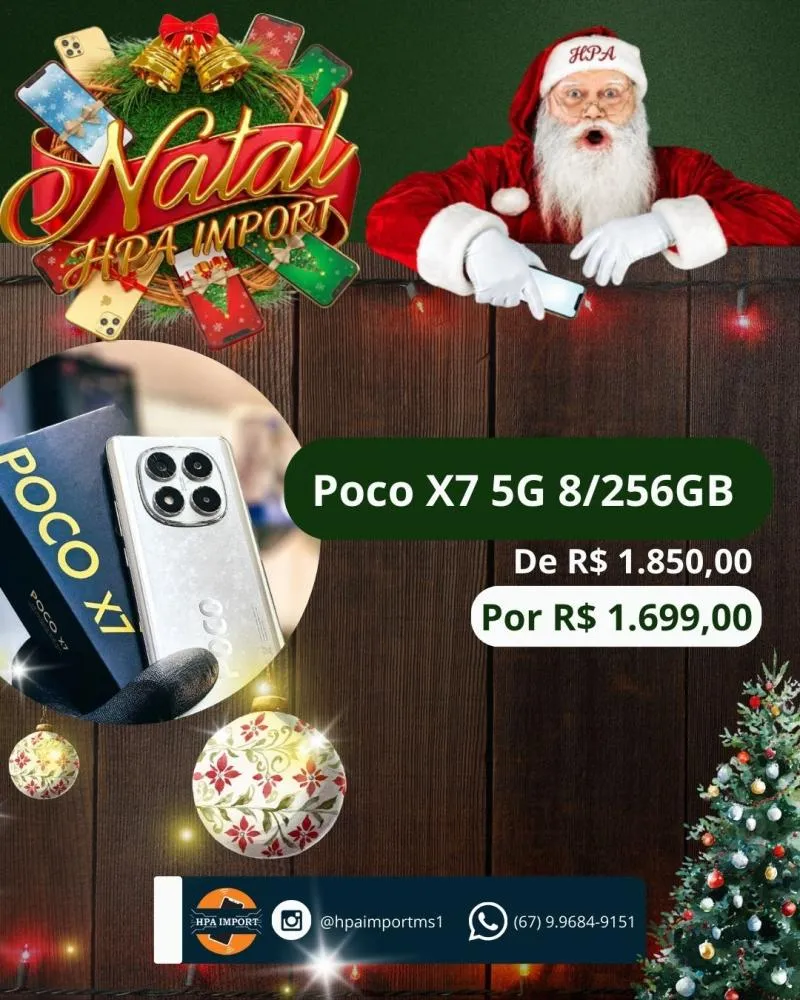 HPA Import divulga lista de smartphones em promoção para o período de Natal