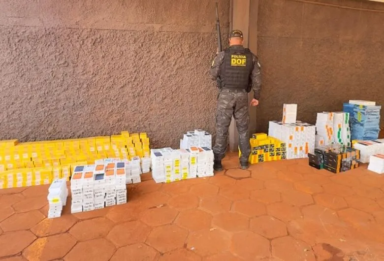 DOF apreende celulares, notebooks e medicamentos avaliados em R$ 5,1 milhões na 262 