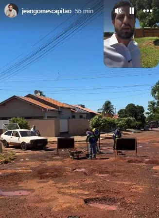 Jean Gomes diz que tapa-buraco está sendo retomado e que ruas do recape terão reparos antes da nova capa