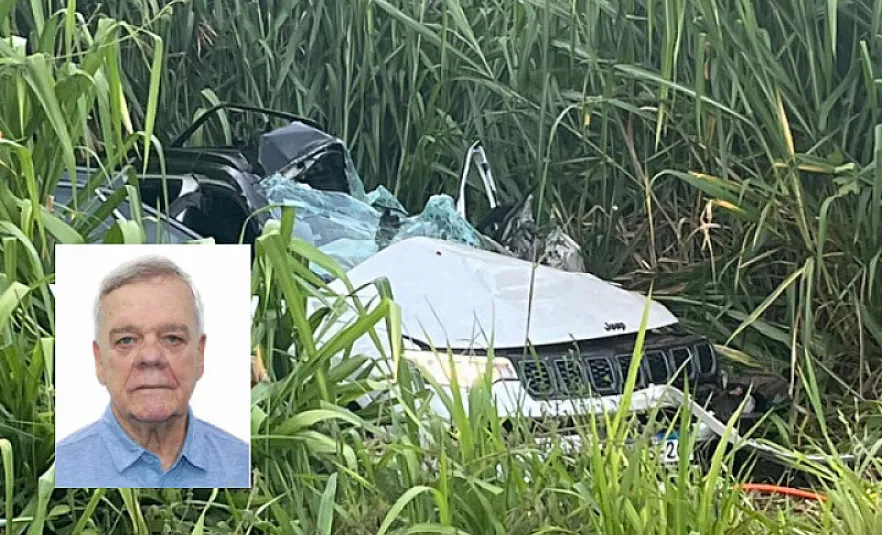 Acidente com carretas e carro entre Dourados e Caarapó mata idoso e deixa 2 mulheres feridas