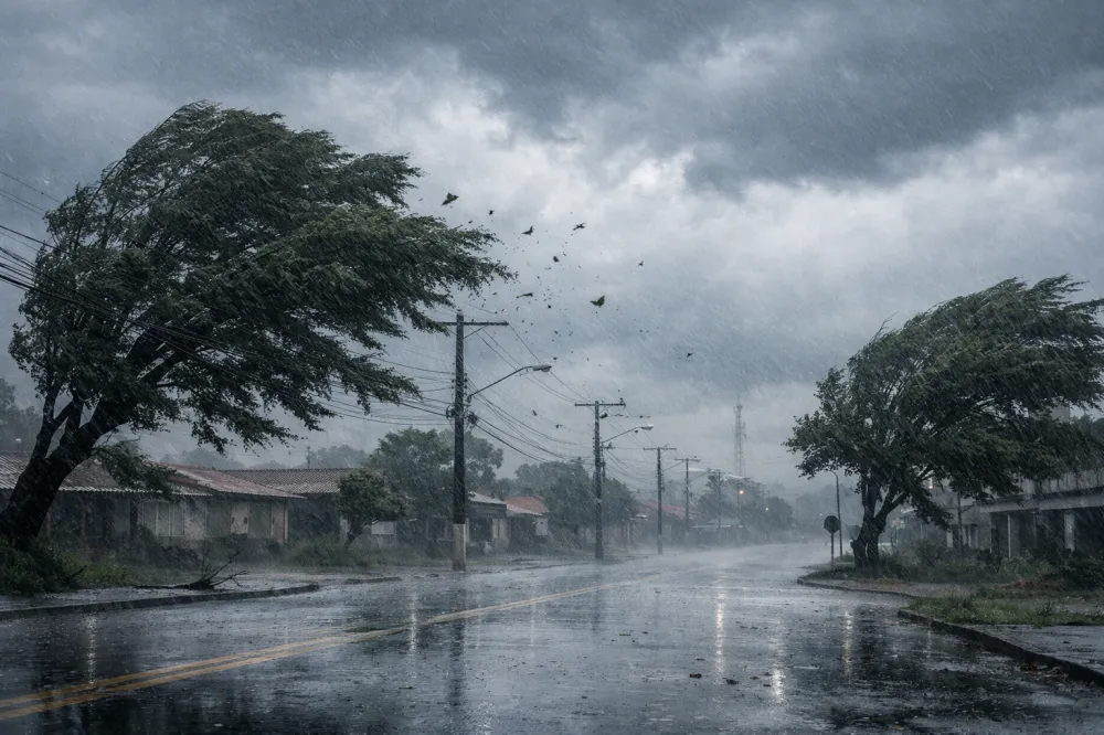 Ventos de até 60 km/h colocam Mato Grosso do Sul em alerta do Inmet