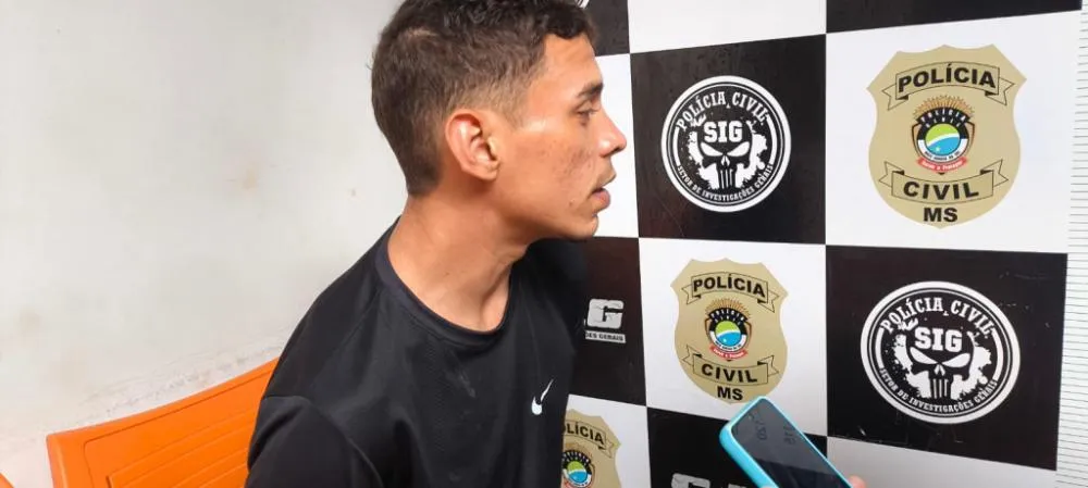 Moisés foi preso esta manhã e levado para a delegacia do SIG; Foto: Sidnei Bronka/Ligado Na Notícia