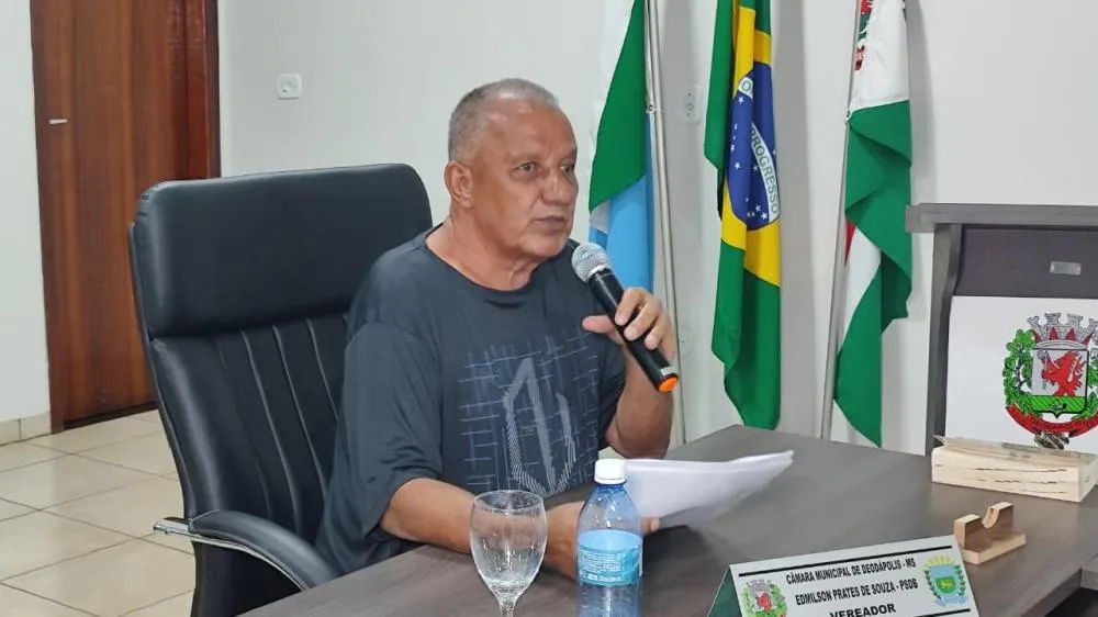 Indicação do vereador Edmilson da Banda pede conclusão de asfaltamento no Jardim Nossa Senhora da Conceição e em bairros de Deodápolis