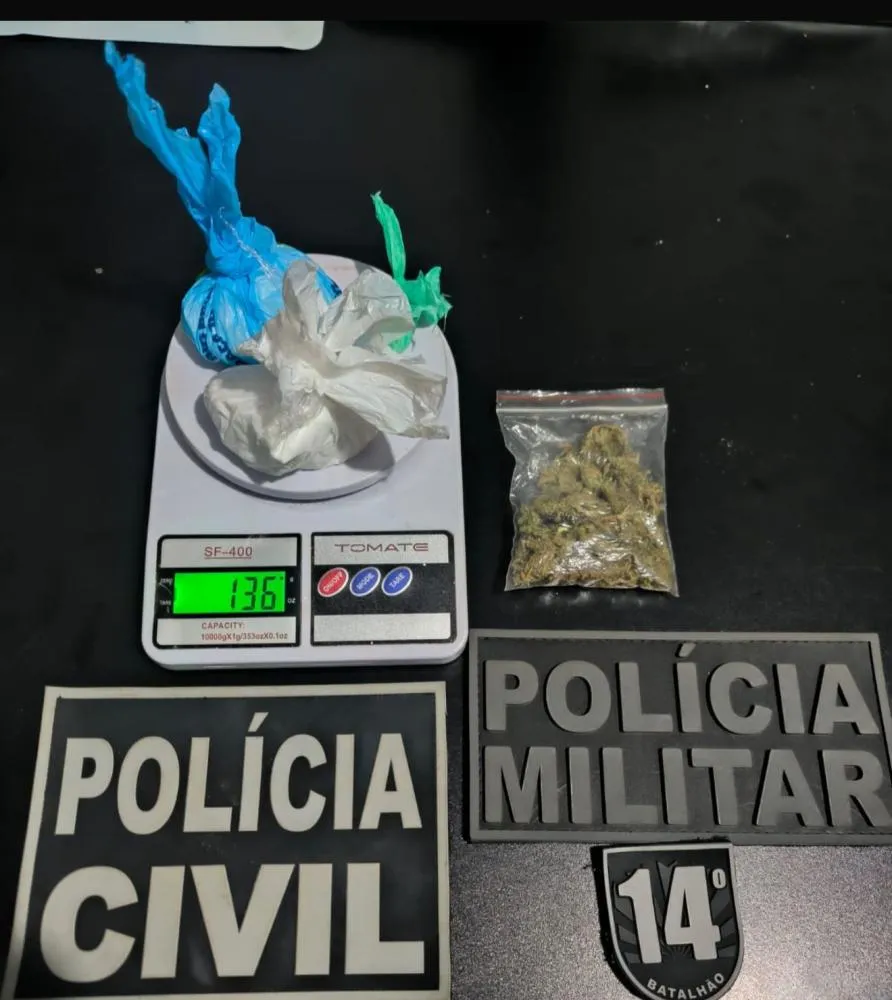Polícia Civil e Militar fecham ponto de tráfico e prendem foragido em Deodápolis