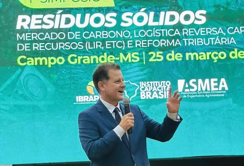Renato Câmara defende políticas públicas e logística reversa em simpósio sobre resíduos em MS