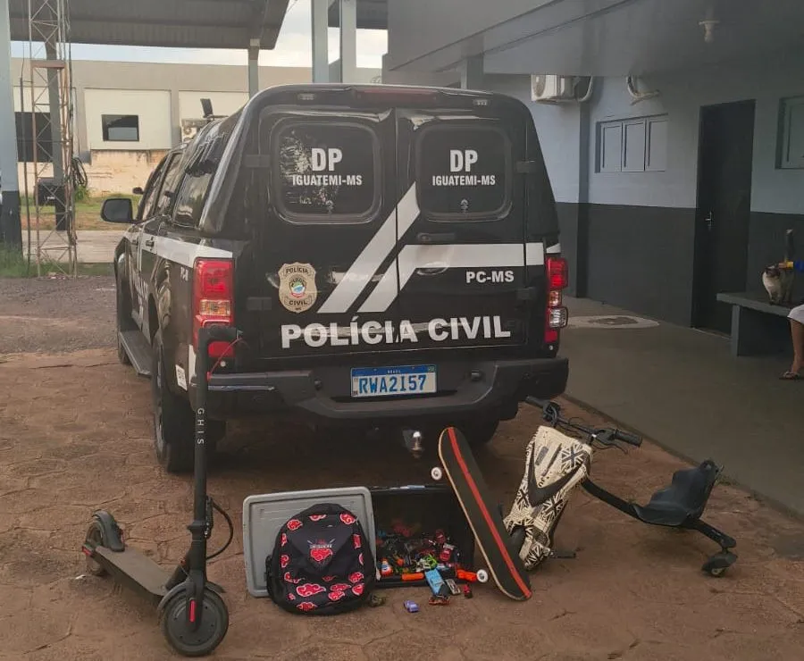 Polícia identifica crianças de 8 e 10 anos que furtaram residência em Iguatemi