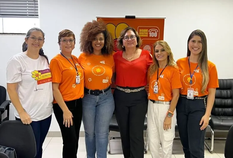 Secretária da Semas e conselheiras tutelares estão à frente da programação do Maio Laranja em Dourados - Crédito: Divulgação/Assecom