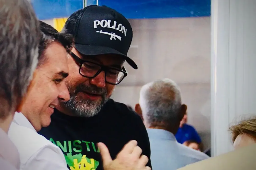 Evento com Flávio Bolsonaro no PL em MS. (Marcos Ermínio, Midiamax)