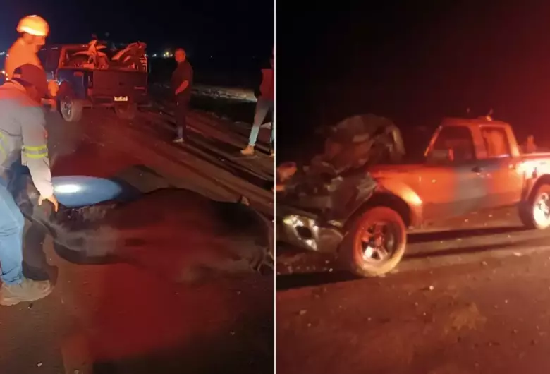 Acidente ocorreu na noite de sexta-feira, em Rio Brilhante - Crédito: Rio Brilhante em Tempo Real