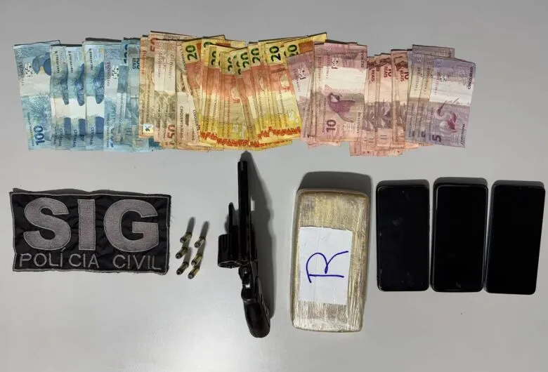 Material apreendido na ação - Crédito: Divulgação/PCMS