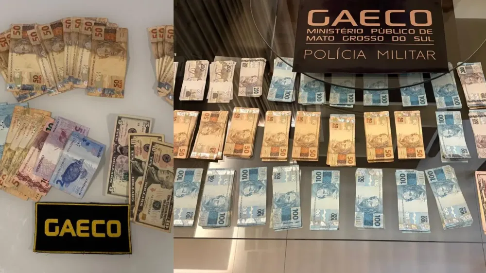 Gaeco apreendeu mais de R$ 200 mil em espécie. (Divulgação, Gaeco)