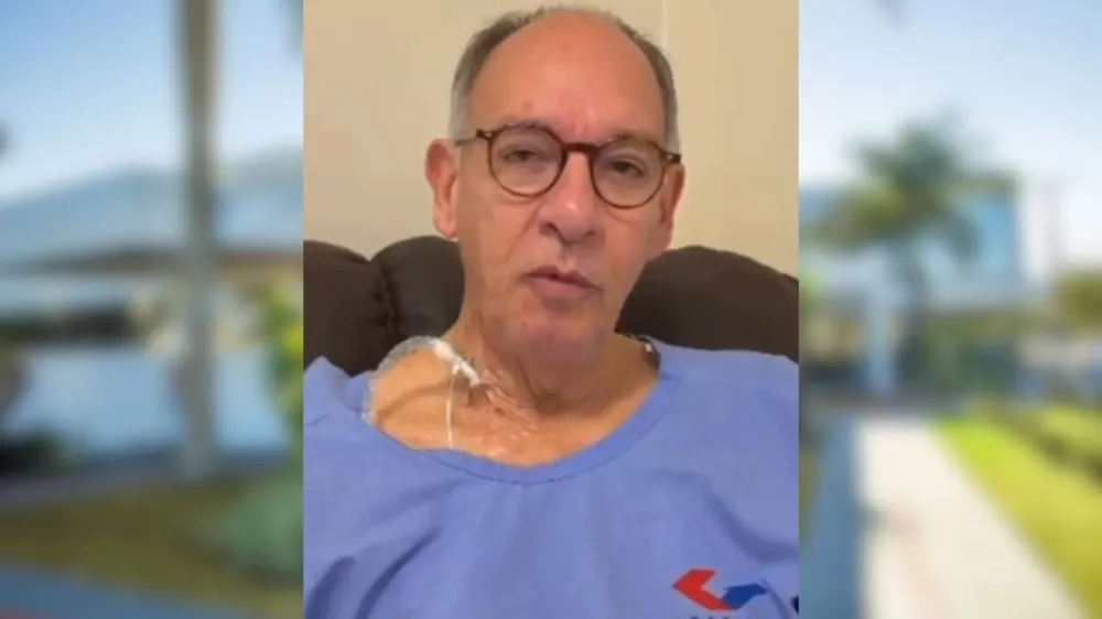 Helio Peluffo, ex-prefeito de Ponta Porã, em vídeo para seguidores nas redes sociais. (Foto: Reprodução/Redes Sociais)