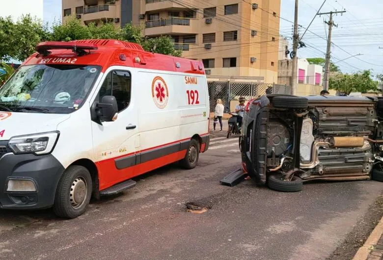 Acidente aconteceu na manhã de hoje - Crédito: Osvaldo Duarte/Dourados News
