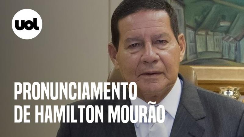 Veja aqui o pronunciamento do Presidente em exercício, Hamilton Mourão realizado neste sábado 21/12 (Vídeo UOL) 