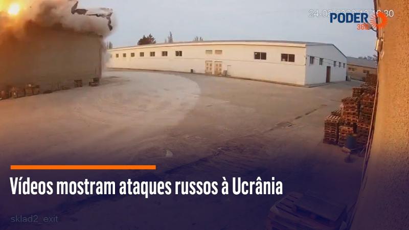 Vídeos mostram ataques russos à Ucrânia