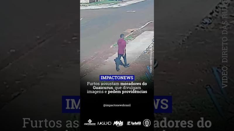 Você reconhece? Moradores divulgam imagens de suspeito e cobram mais segurança no Guaicurus