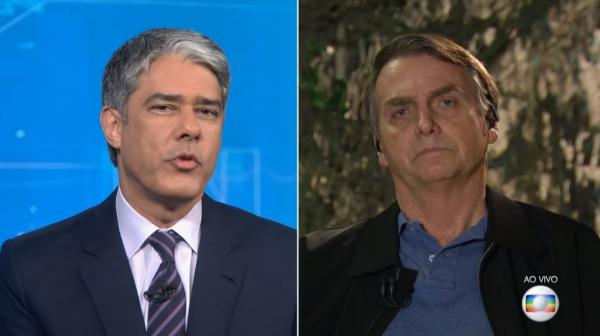 Presidente eleito, Jair Bolsonaro é entrevistado no JN