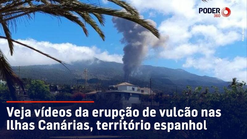 Veja vídeos da erupção de vulcão nas Ilhas Canárias, território espanhol