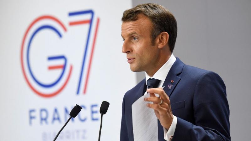 Macron responde Bolsonaro durante encontro do G7