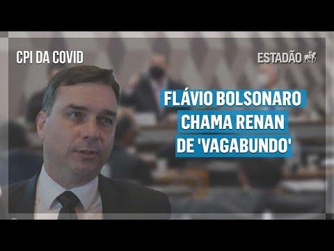 CPI da Covid: Flávio Bolsonaro chama Renan de Vagabundo